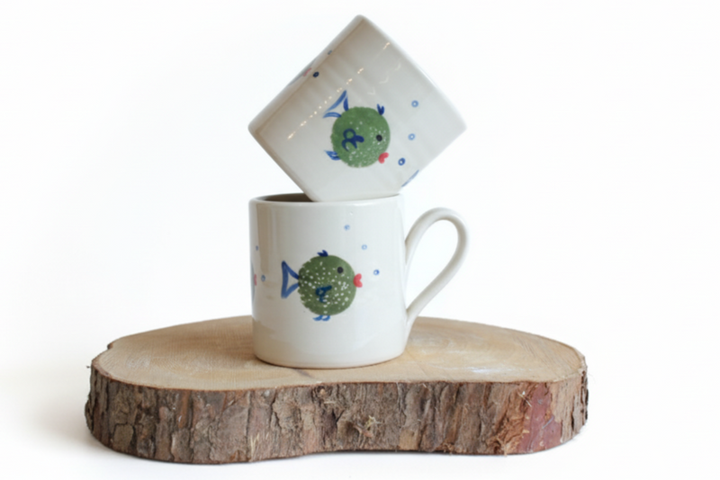 Stable Door Pottery Artisan Fish Mugs